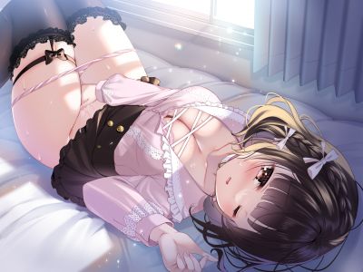 こやま沙緒,原创,黑发,脸红,bra,三股辫,breasts,棕色眼,cleavage,garter,自慰,胖次,panty_pull,妹汁,短发,掀裙,丝袜,下着