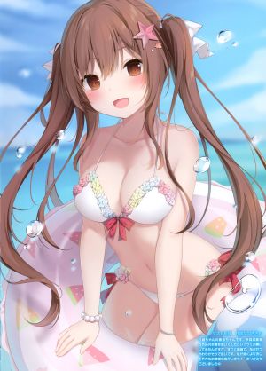 甘城なつき,青海花音,水着,cleavage,泳装