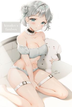 kinako,bra,cleavage,garter,胖次