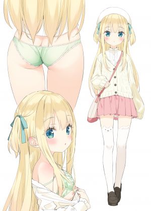 かにビーム,霜月ポトフ,bra,萝莉,开衫,胖次,针织衫,丝袜,脱衣