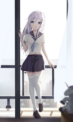 lazy_guang_guang,Unicorn,碧蓝航线,制服,黑丝