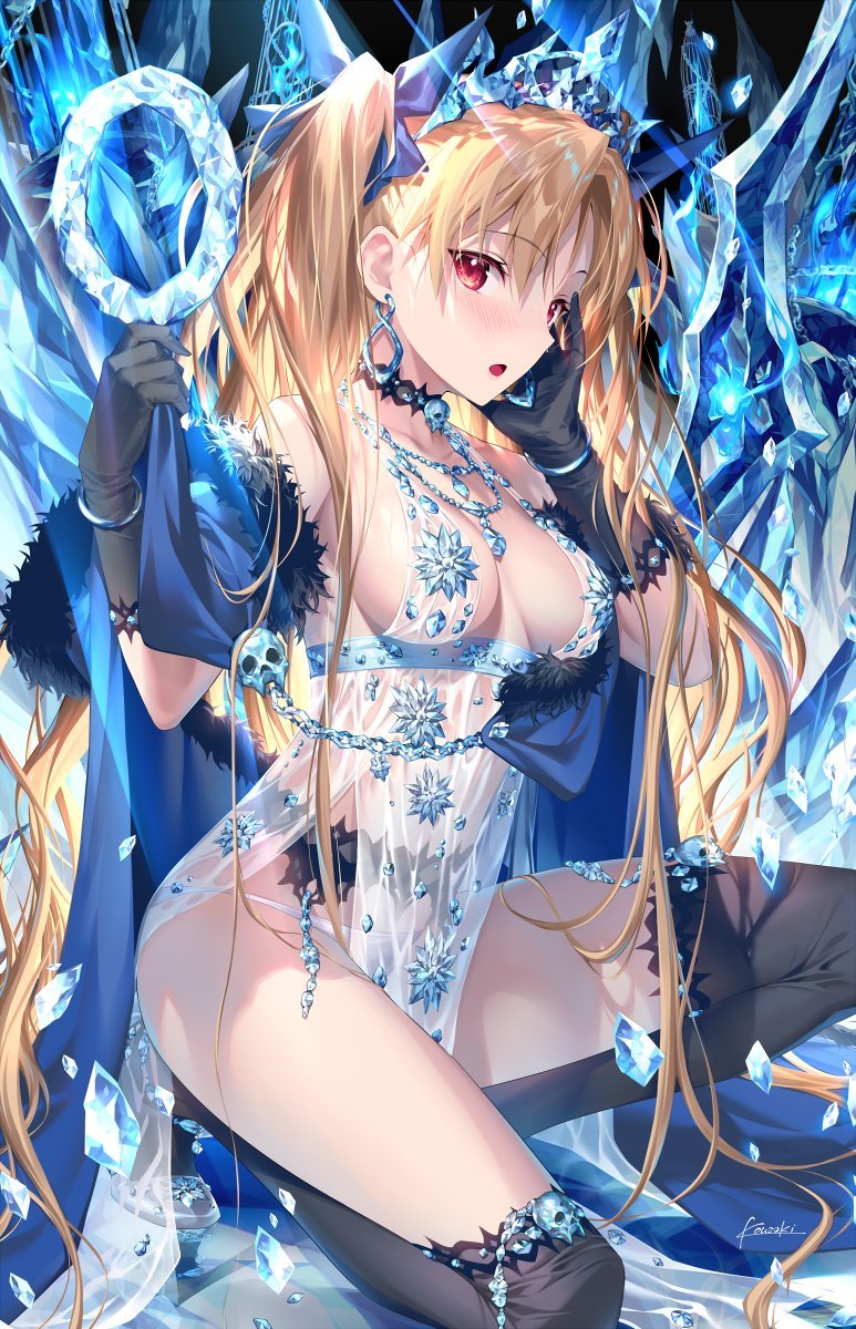 光崎瑠衣 阿尔托莉雅·潘德拉贡 Royal_Icing Fate/GrandOrder Fate系列 前发 露肩 黑丝