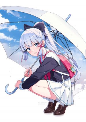 yaruwashi,神里绫华,原神,制服,雨伞