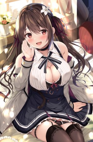 tomoo,cleavage,胖次,panty_pull,Stockings,黑丝