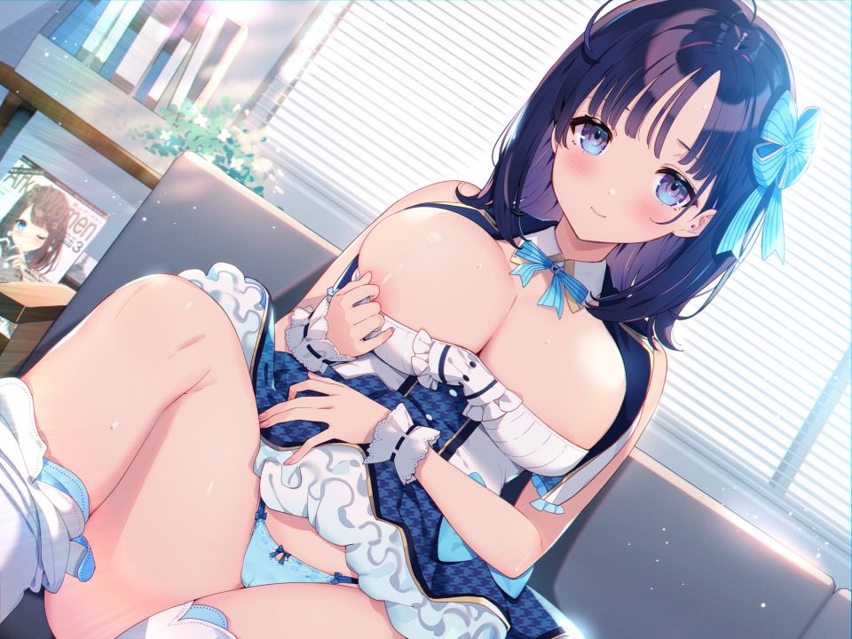 カット 原创 黑发 脸红 Breast_Hold Cameltoe 长发 No-Bra