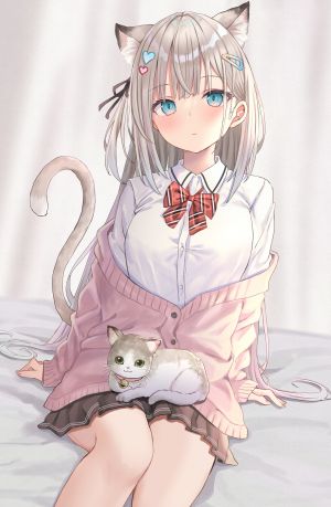 akino_ell,兽耳,猫,猫耳,制服