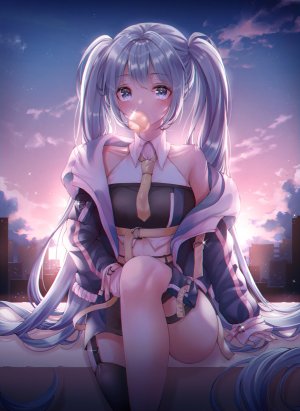 pippin_sol,初音ミク,VOCALOID,Stockings,黑丝