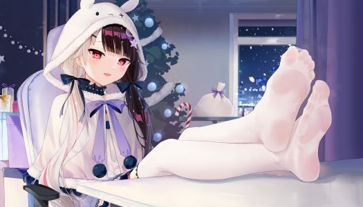 kota,夜见蕾娜,Nijisanji,圣诞节,丝袜