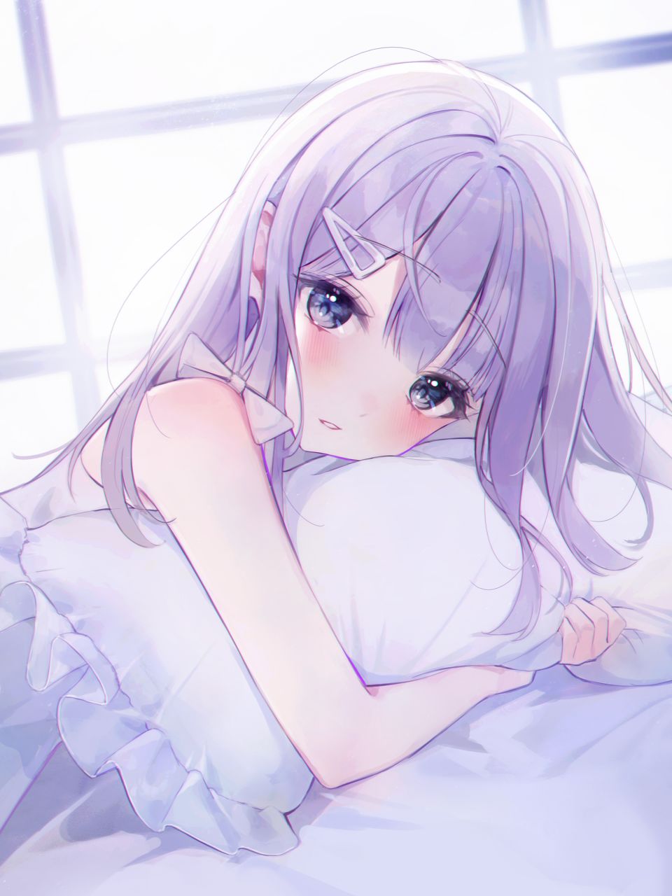 Eumi으미 紫发 枕头 睡衣