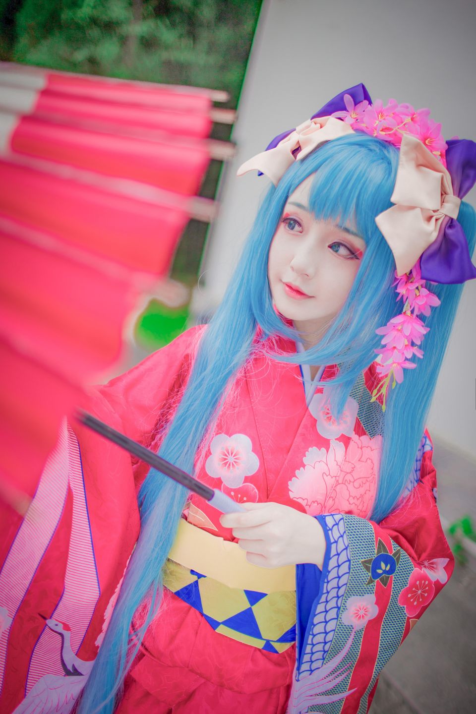 Cosplay COS VOCALOID 花色衣 初音未来